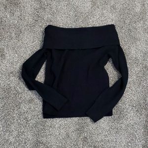 Brand new, never worn.Leigh black cowl neck or off the shoulder sweater.